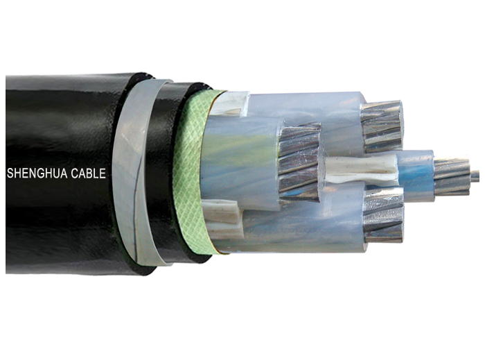 6/10 (12)kV Aluminium XLPE PE AI/PET Waterblocking MV Cable IEC 60502-2