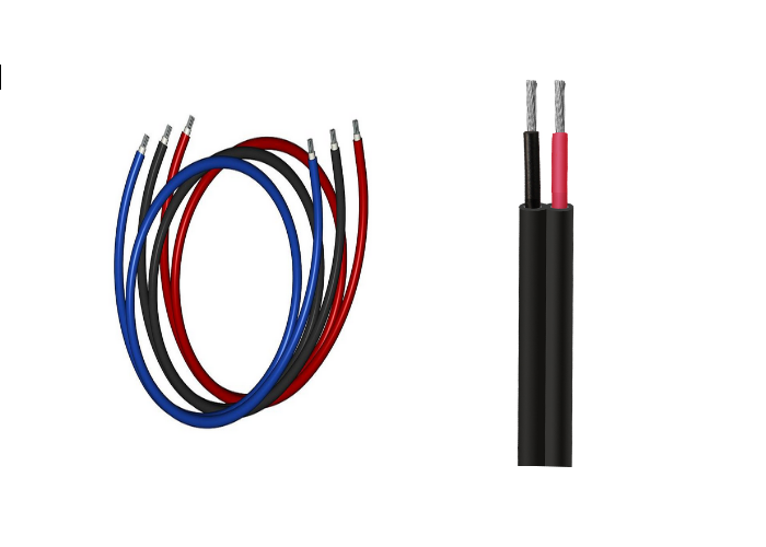2 Cores Flat/Round Photovoltaic Solar Cable
